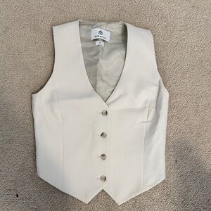 Babaton Cream Button-Up DENIRO Vest